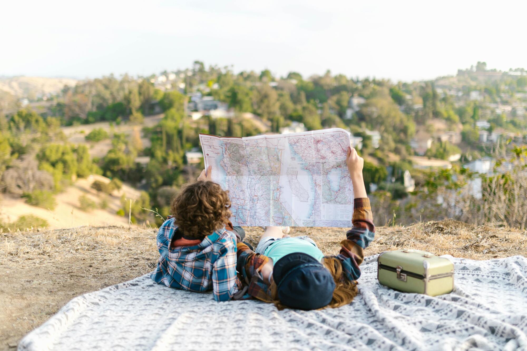 Mother and Son with Map